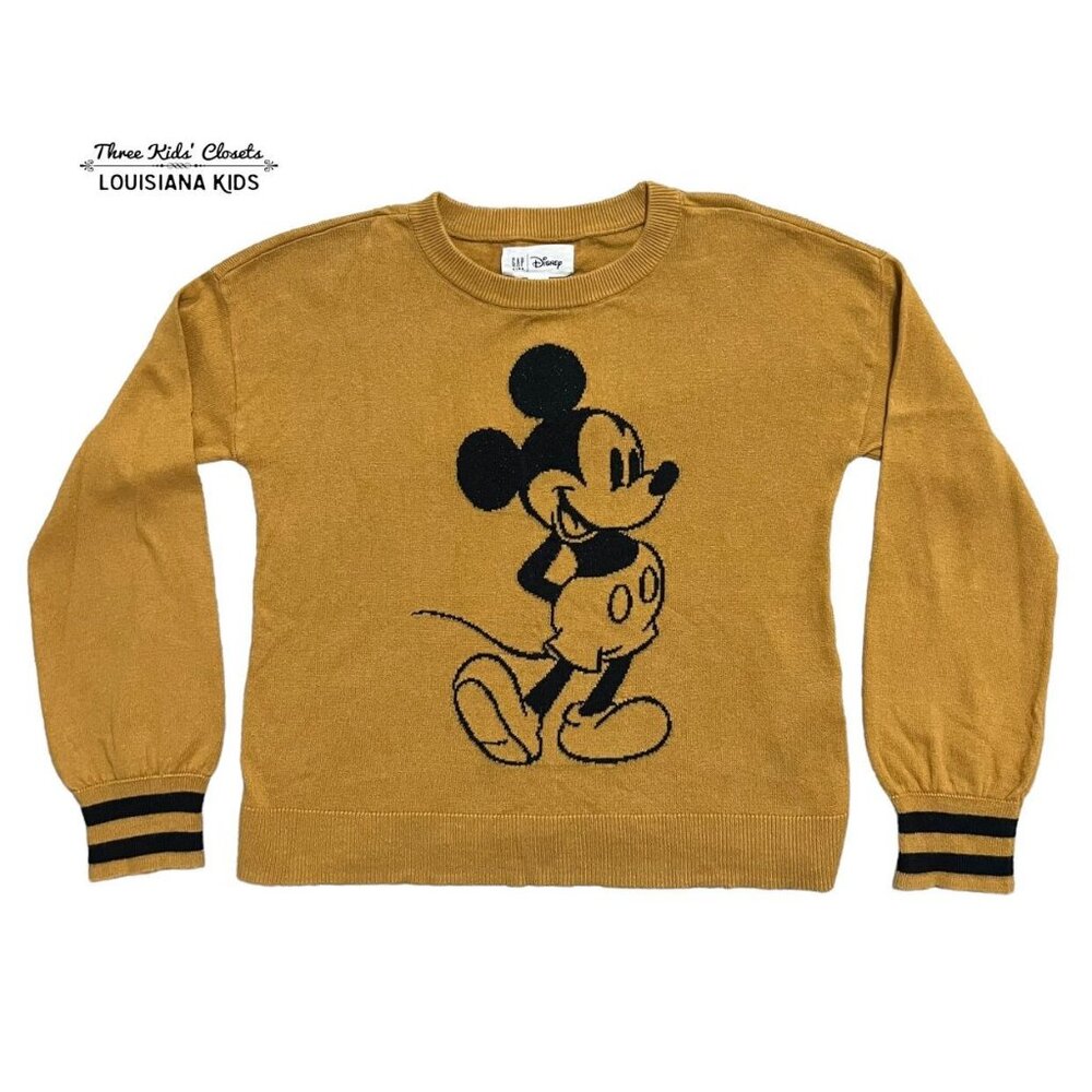 Gap Kids + Disney M (8Y) Mickey Mouse Intarsia Sweater
